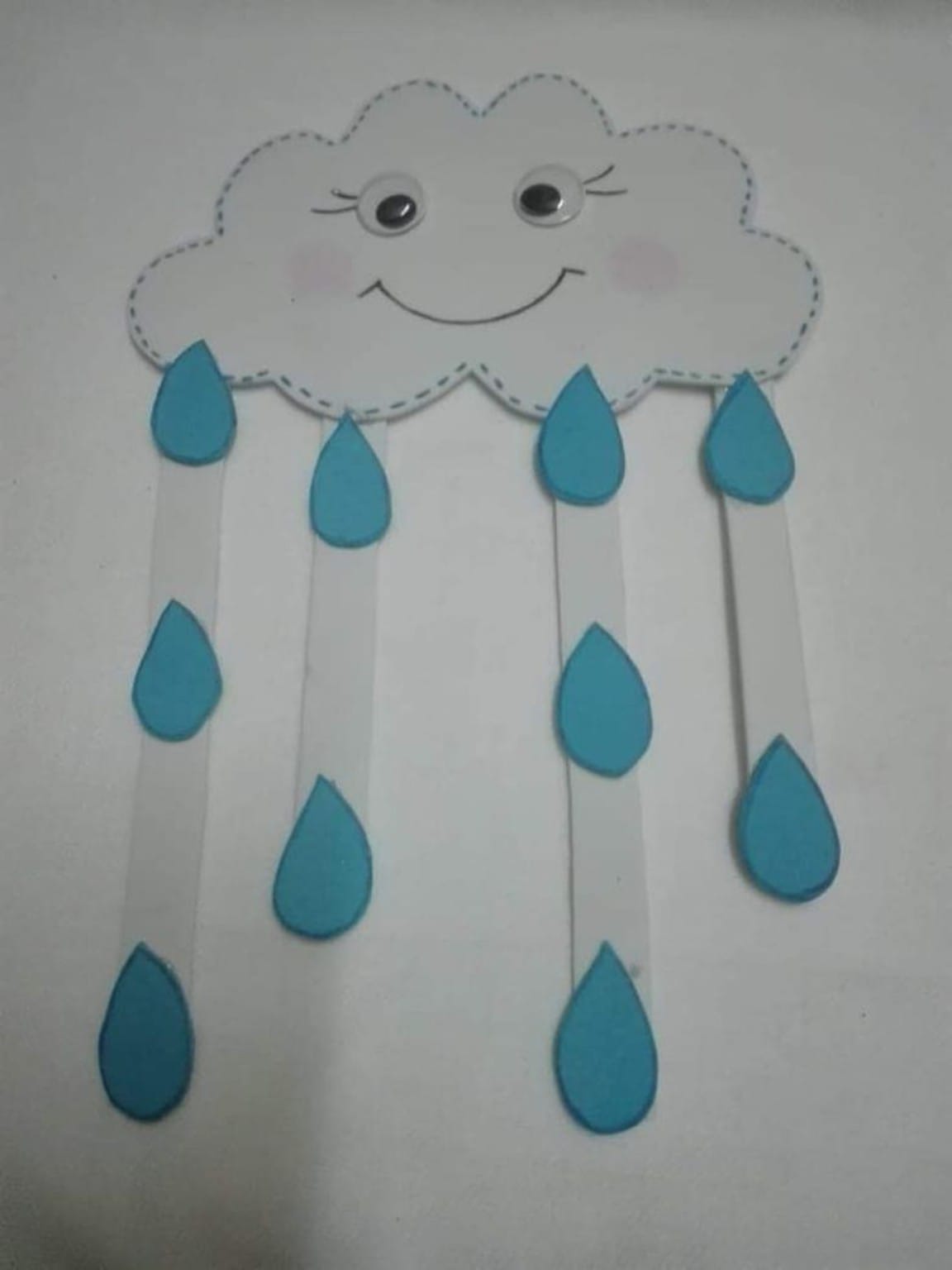 Nursery - Raindrop Cloud craft close up