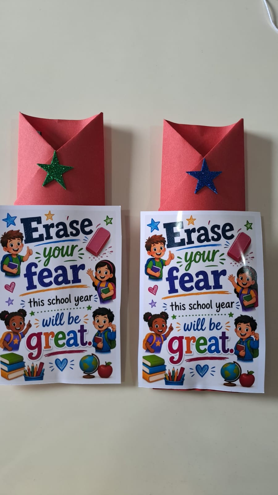 Erase your fear school year gifts with erasers